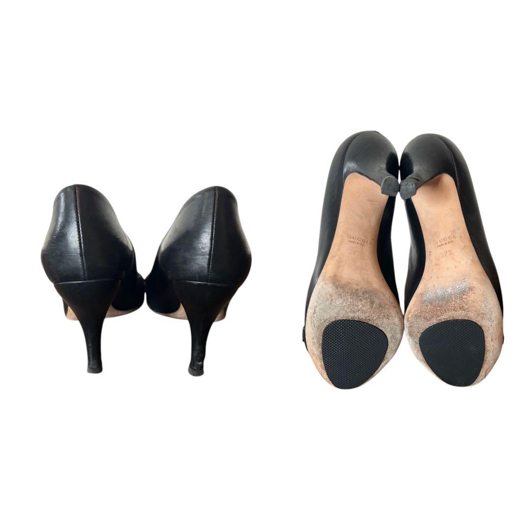 美品‼︎ ◆GUCCI◆ 高級パンプス 37 1/2 ゴールド ヒール グッチ