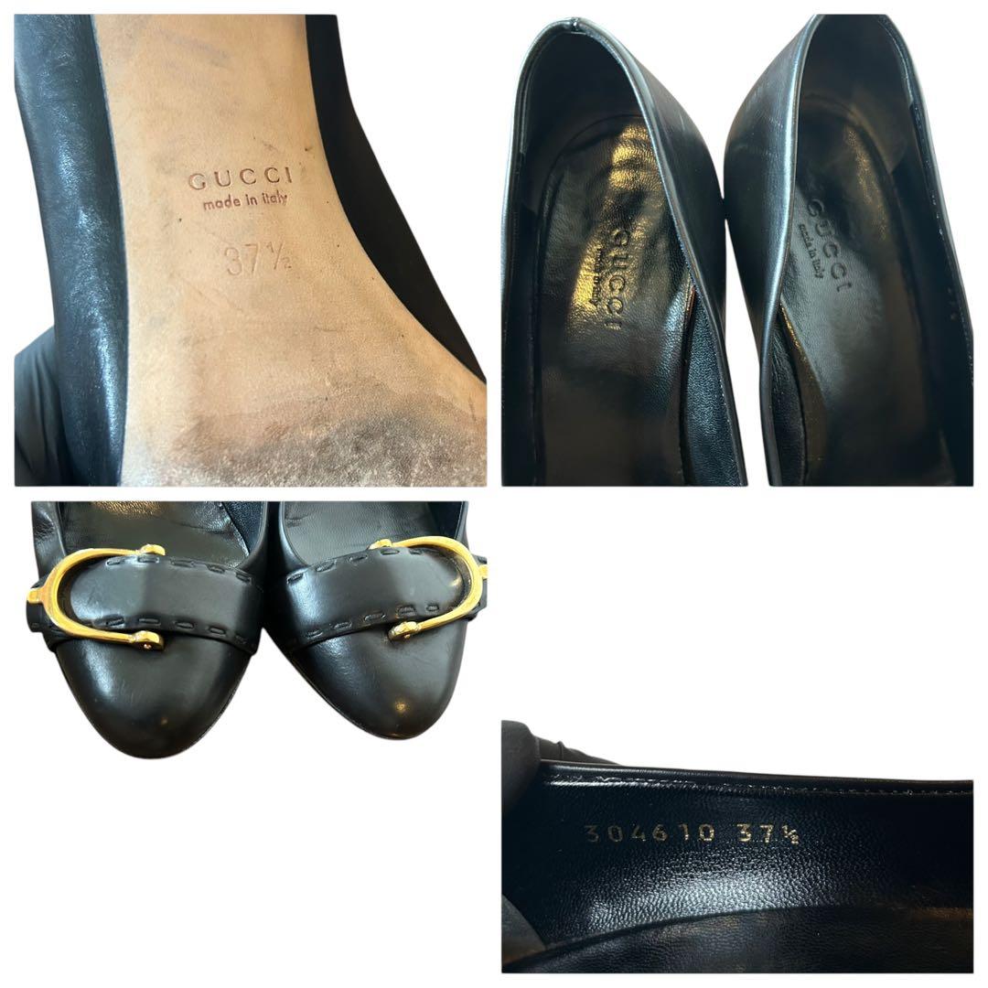美品‼︎ ◆GUCCI◆ 高級パンプス 37 1/2 ゴールド ヒール グッチ
