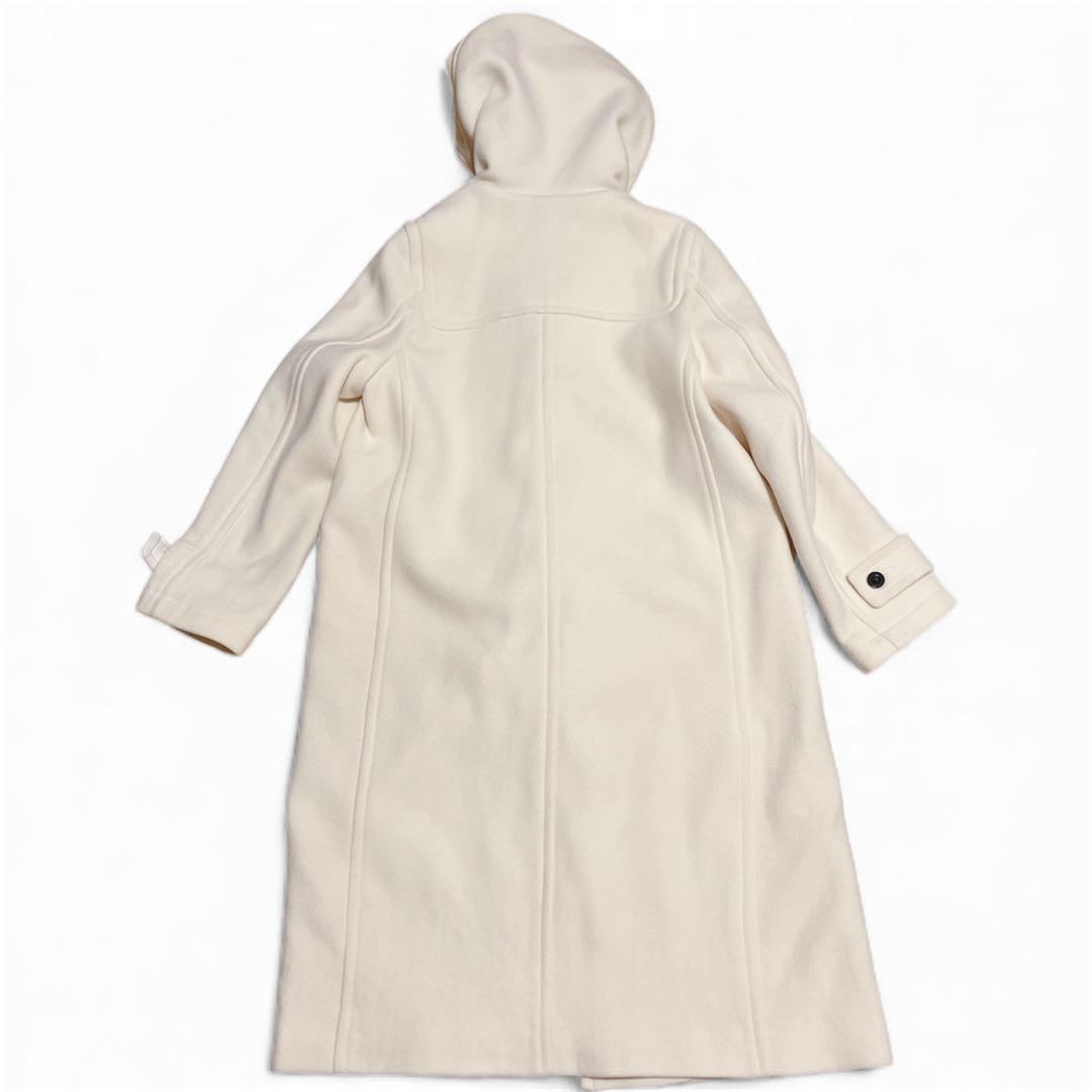 美品 TOMORROW LAND ダッフルコート ロングコート ホワイト 38