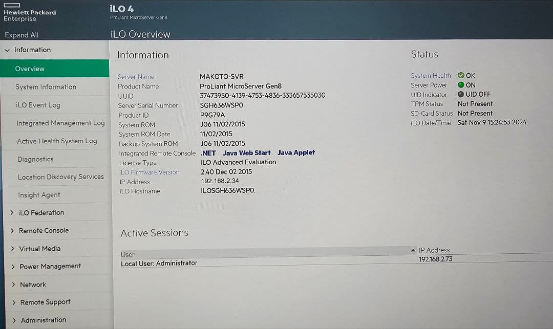 (値引)HP ProLiant MicroServer Gen8 2TB HDD