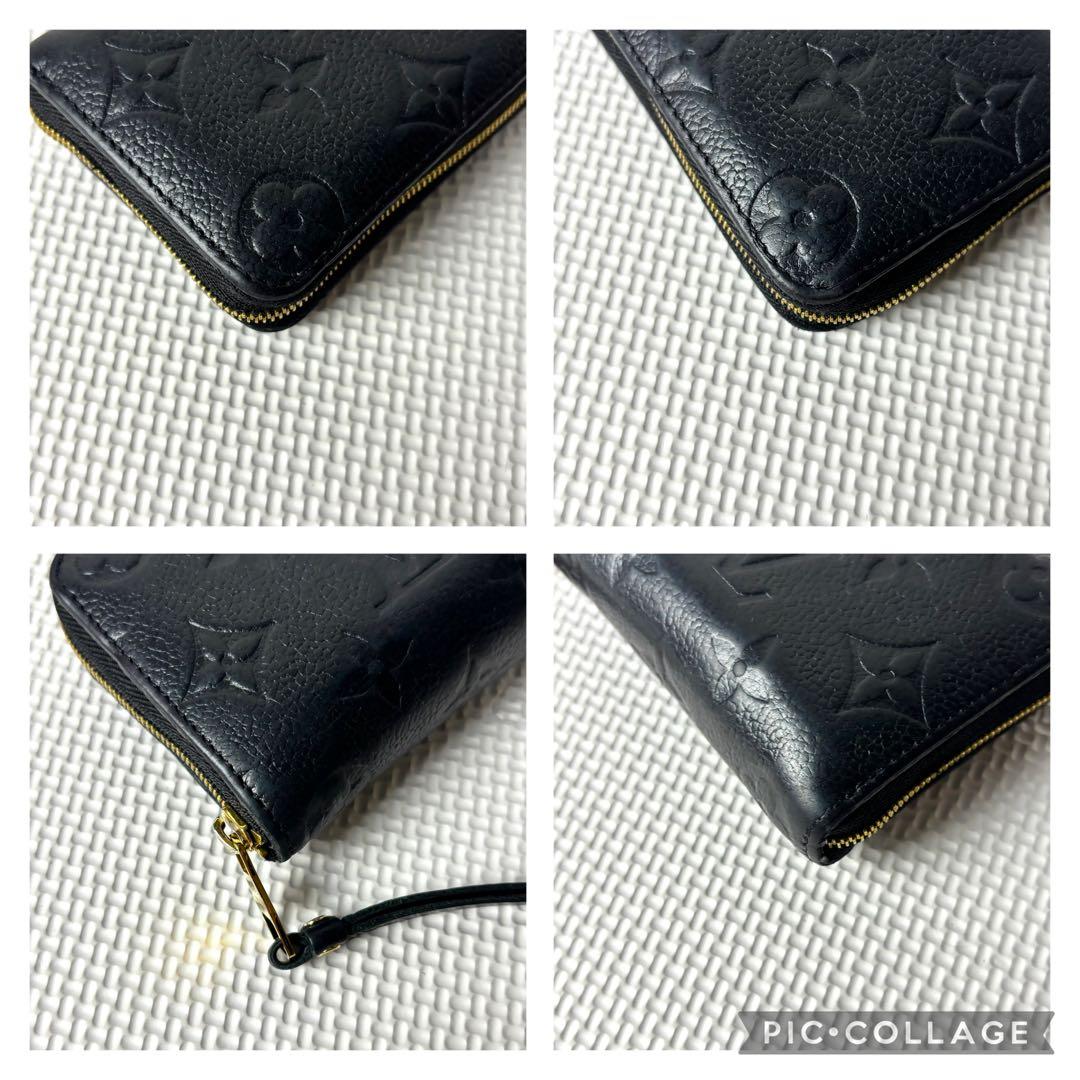 美品　ルイヴィトン　ジッピーパース　モノグラム　アンプラント　ノワール