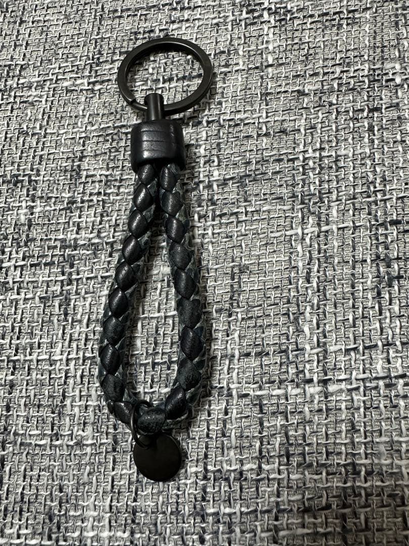 レア　ボッテガヴェネタ　キーリング　イントレチャート　パイソン　ブラック　箱無し