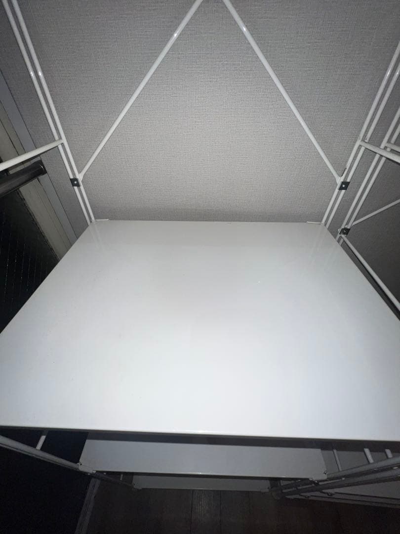 無印良品　スチールユニットシェルフ・スチール棚セット・大・ライトグレー