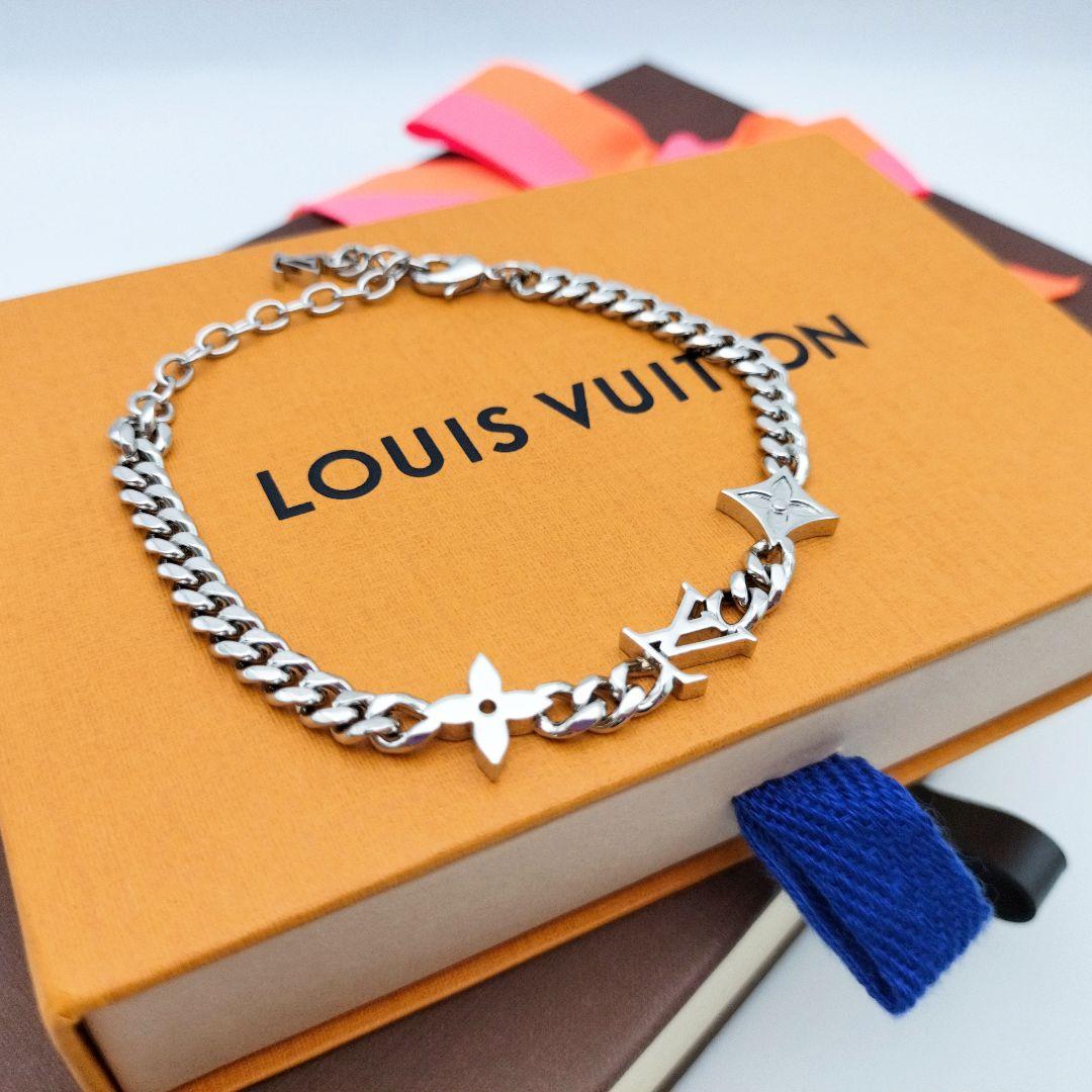 シマさん専用✨ルイヴィトン モノグラム ロウ ブレスレット チェーン シルバー