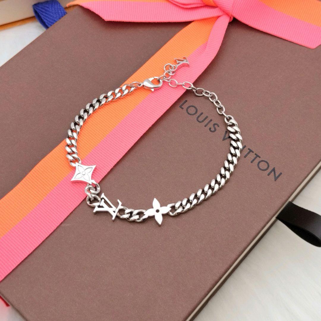 シマさん専用✨ルイヴィトン モノグラム ロウ ブレスレット チェーン シルバー