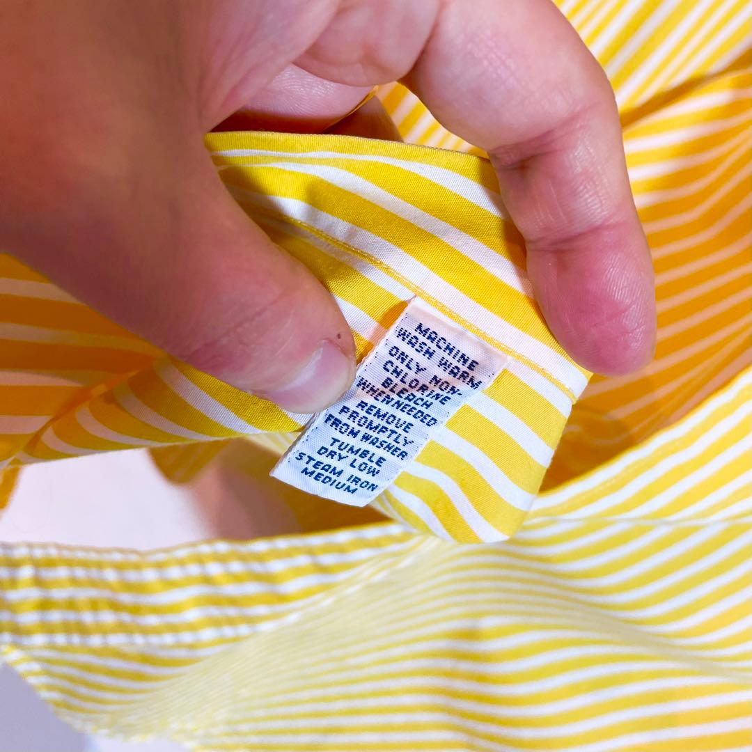 美品★Ralph Lauren ラルフローレン vivid イエロー ストライプ