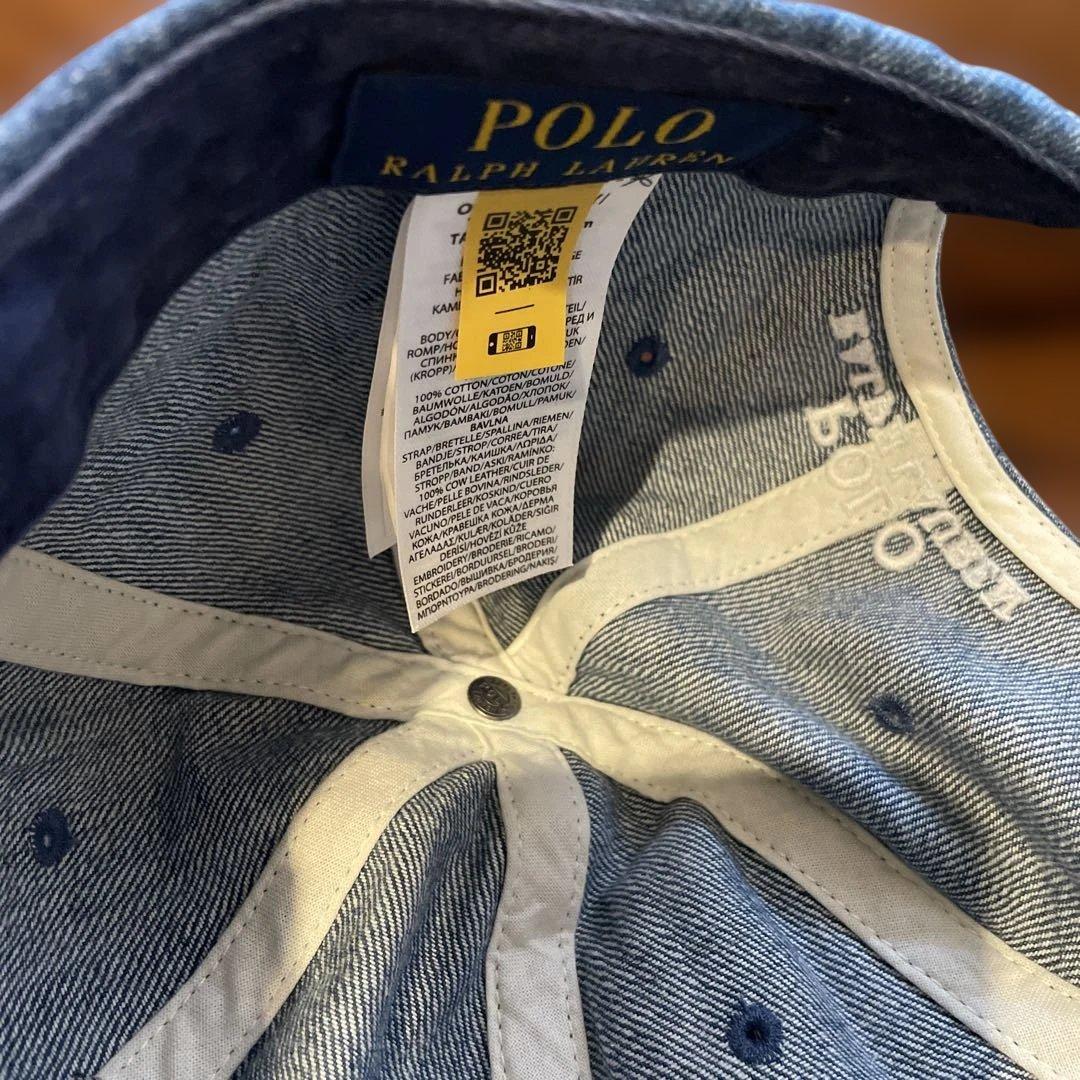 未使用POLO RALPH LAUREN ポロ ラルフ ローレン　デニムキャップ