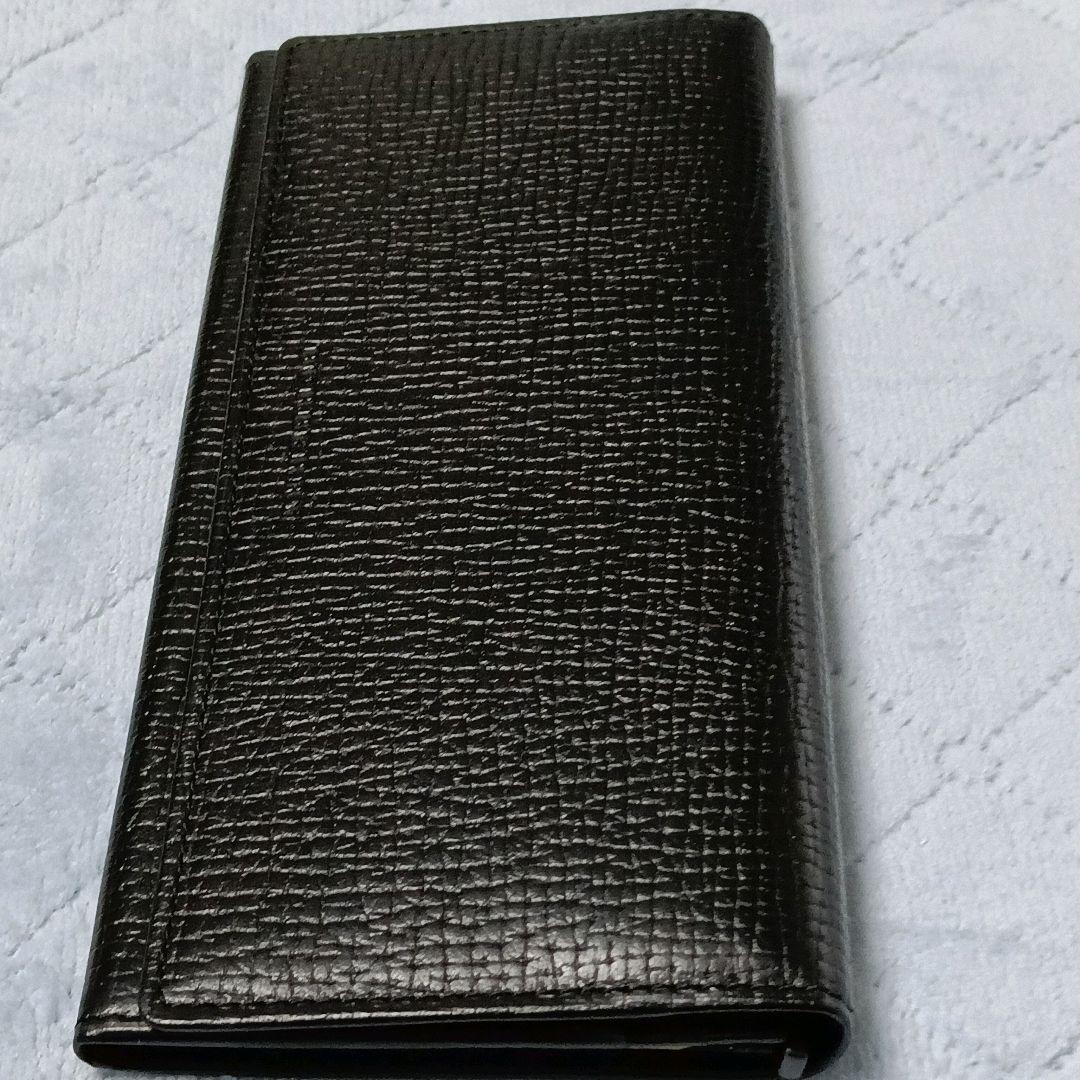 Burberry バーバリー　黒 レザー 長財布　メンズ　極美品です！