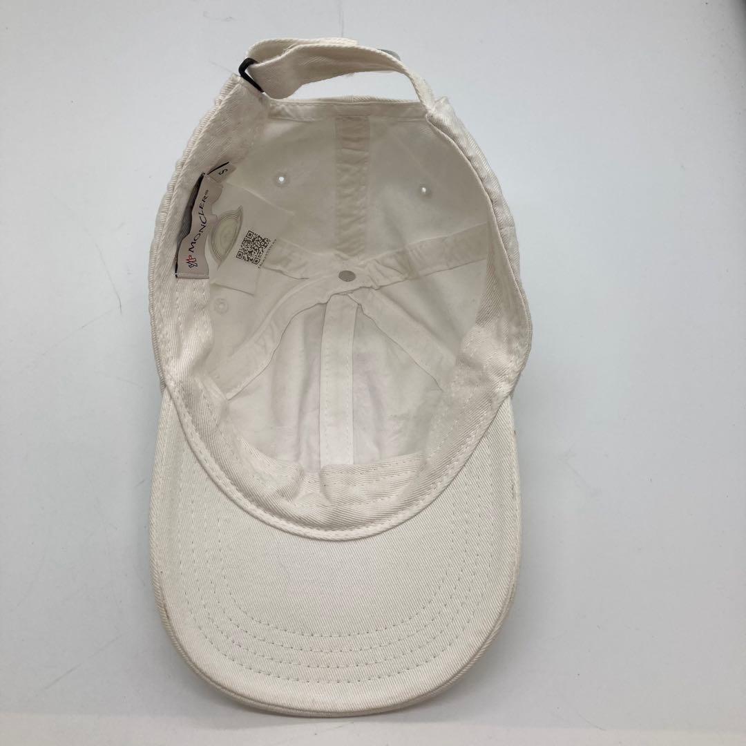 モンクレール　キャップ　S ベースボール　ホワイト　キッズ