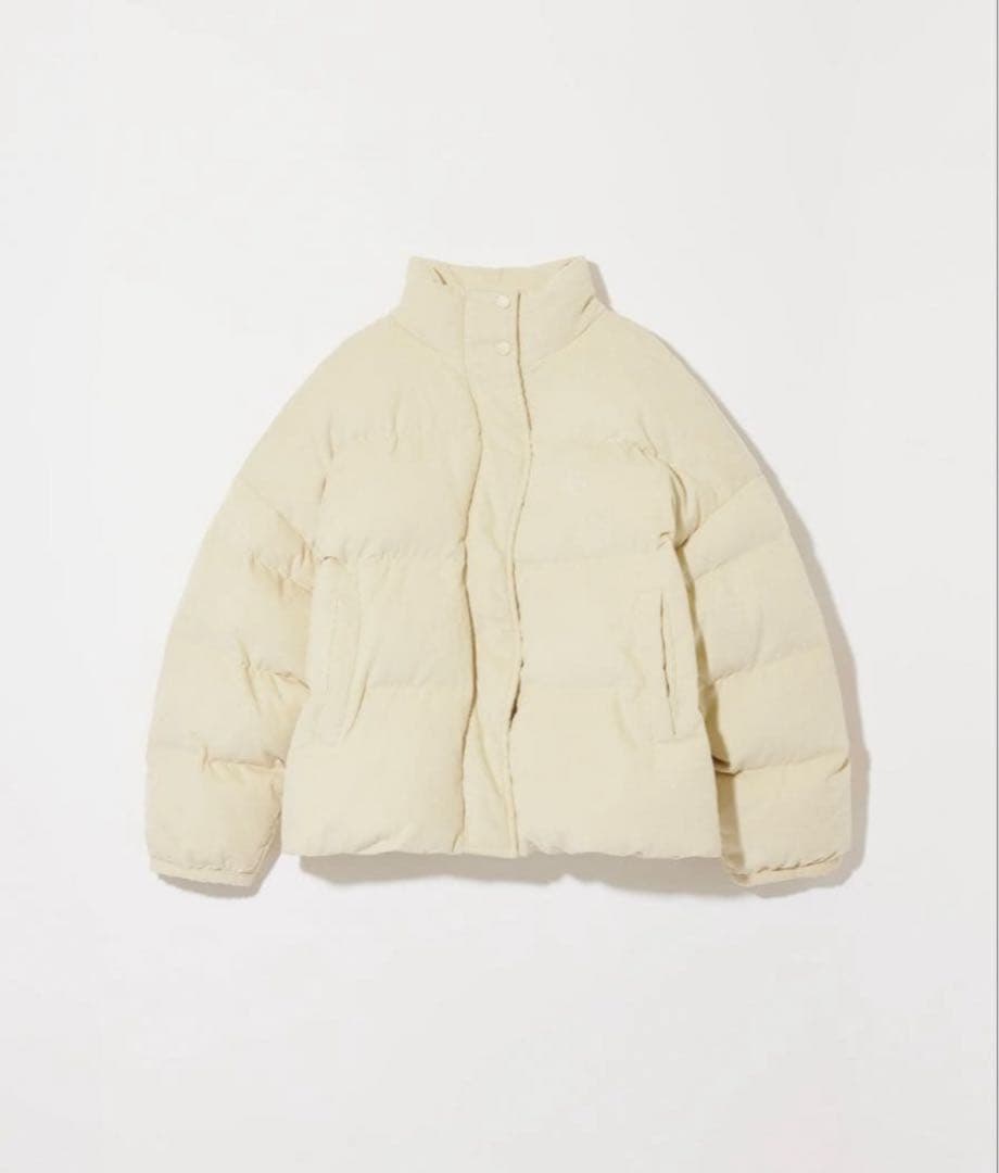 ジャケット・アウター Eaphi CORDUROY PUFFY JACKET beige