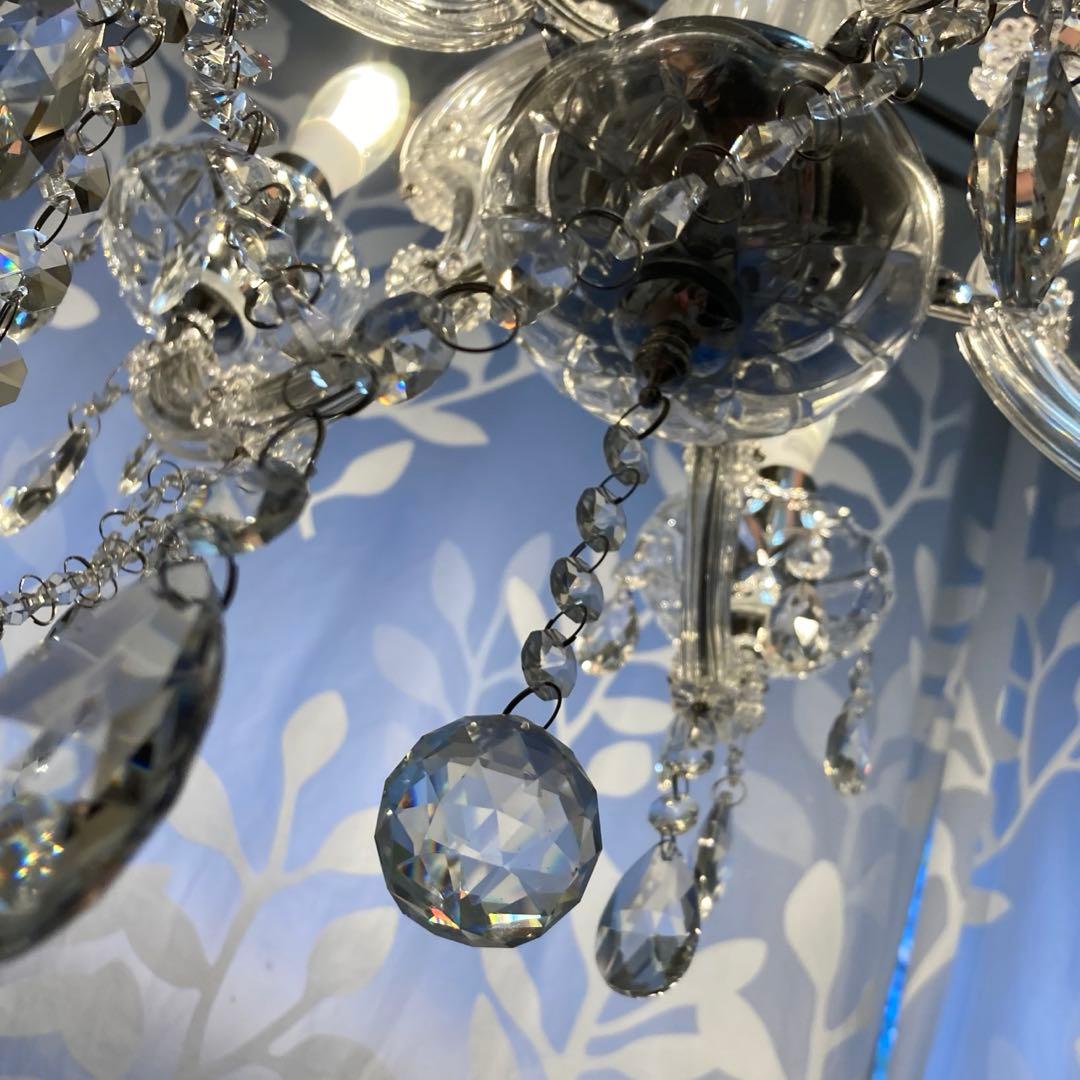 アートワークスタジオ シャンデリア 5灯 クリスタル 照明 リモコン付き