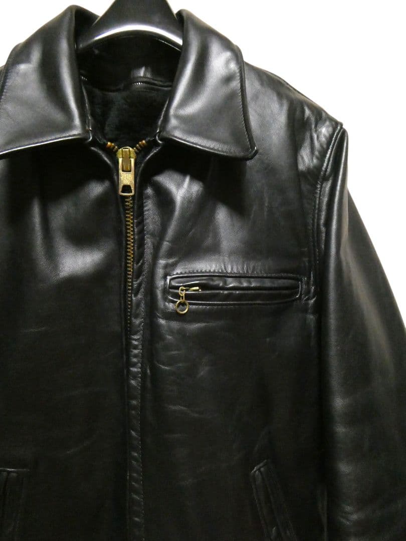 廃盤！ライナー付き完品！ショットAT101トラッカージャケット36ブラック黒