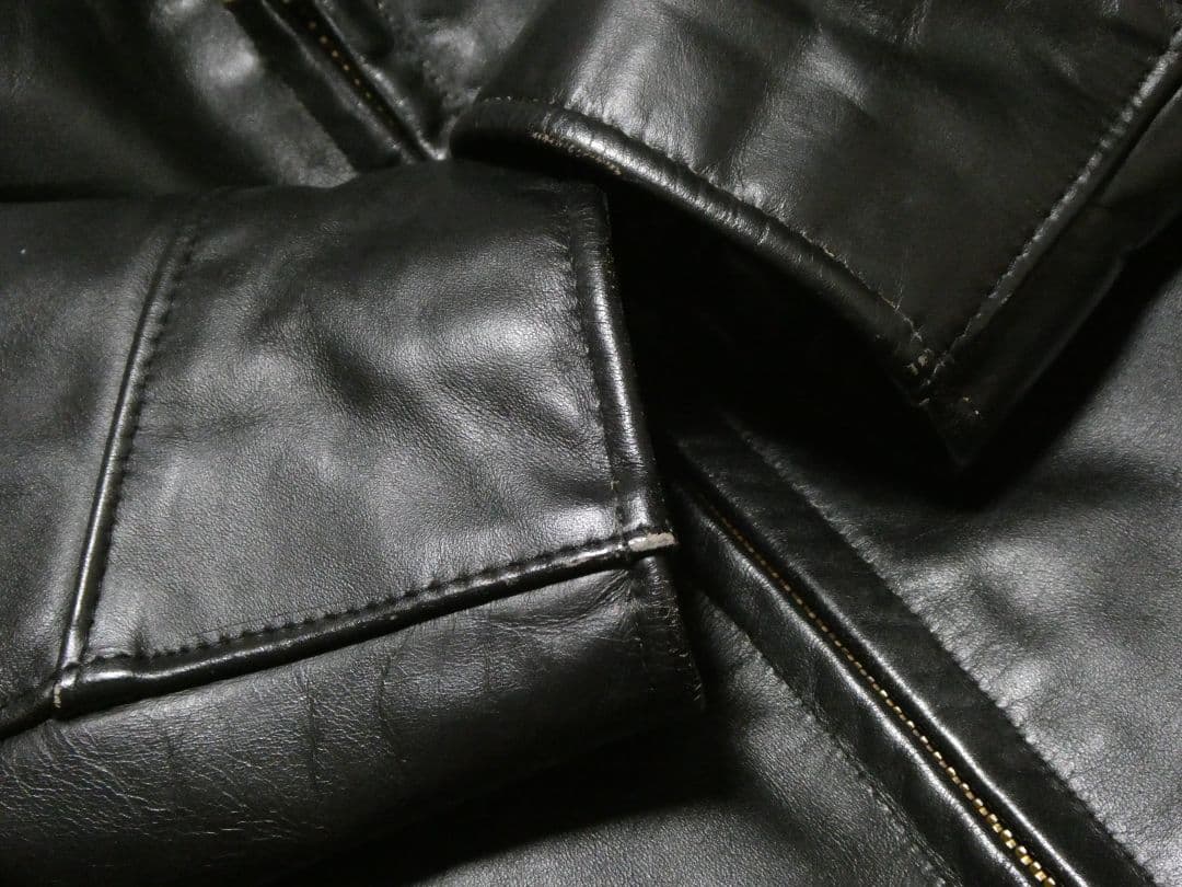 廃盤！ライナー付き完品！ショットAT101トラッカージャケット36ブラック黒