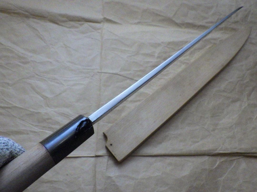 と*や様 京都/有次★特製/柳刃刺身包丁刃渡尺１寸/日本鋼・別打★鞘付属