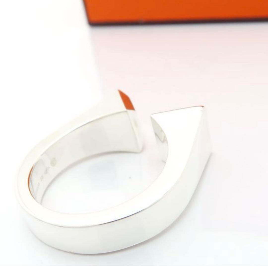 HERMES クルー・ド・フォルジュ GM シルバー リング 美品