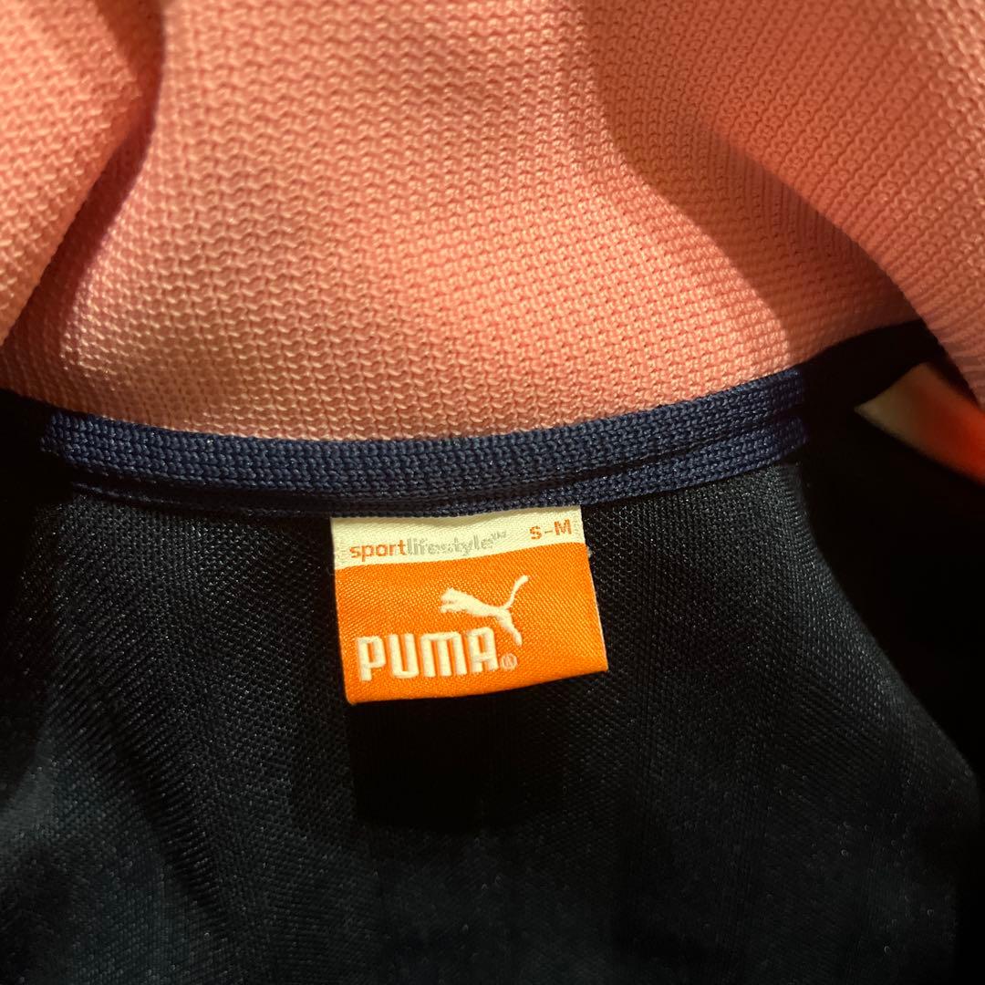 PUMA プージャー　セットアップ　ピンク　刺繍ロゴプリント