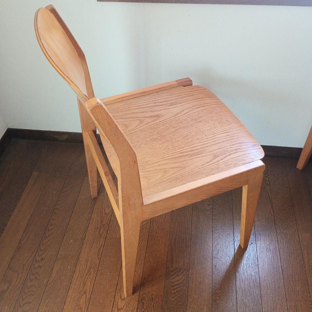 ②グッドデザイン賞【天童木工】ブックチェア/ダイニングチェア/木製椅子/USED