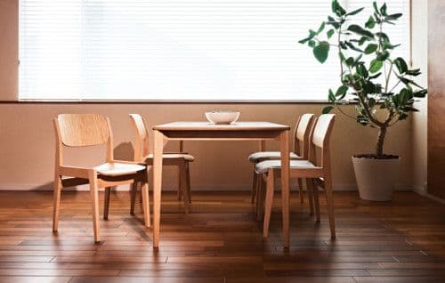 ②グッドデザイン賞【天童木工】ブックチェア/ダイニングチェア/木製椅子/USED