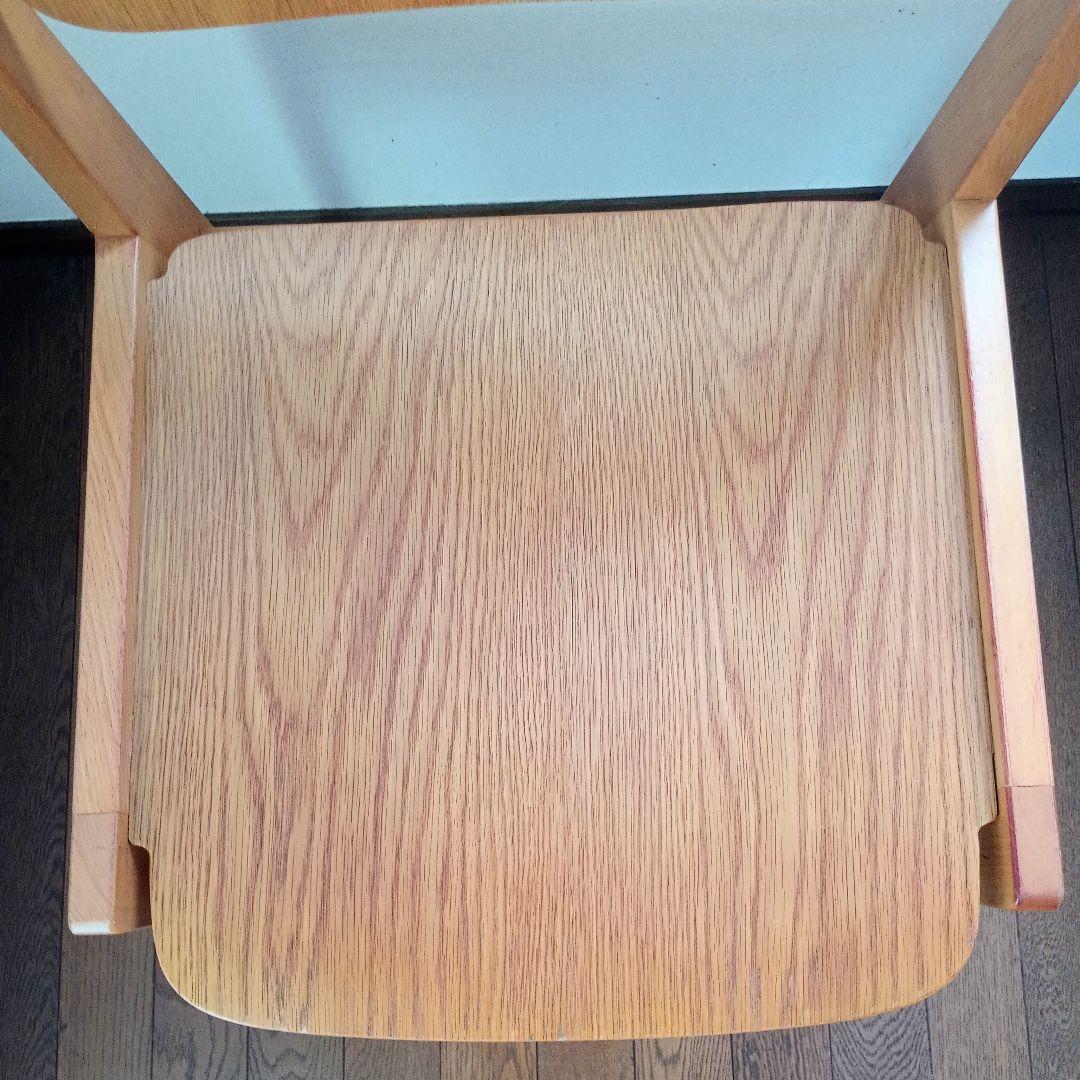 ②グッドデザイン賞【天童木工】ブックチェア/ダイニングチェア/木製椅子/USED