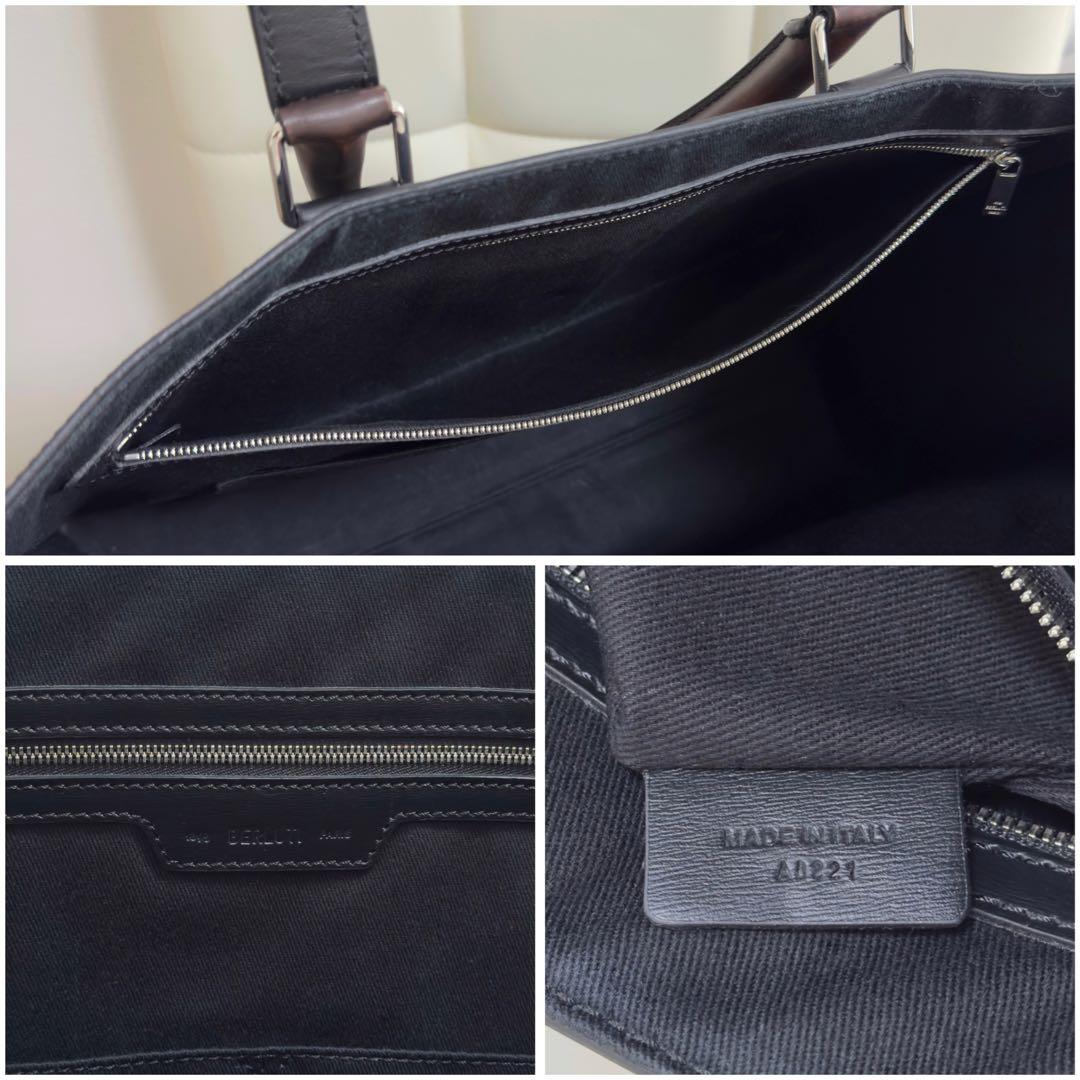 極美品 定価43.4万円 ベルルッティ 限定ウリス パティーヌレザートートバッグ