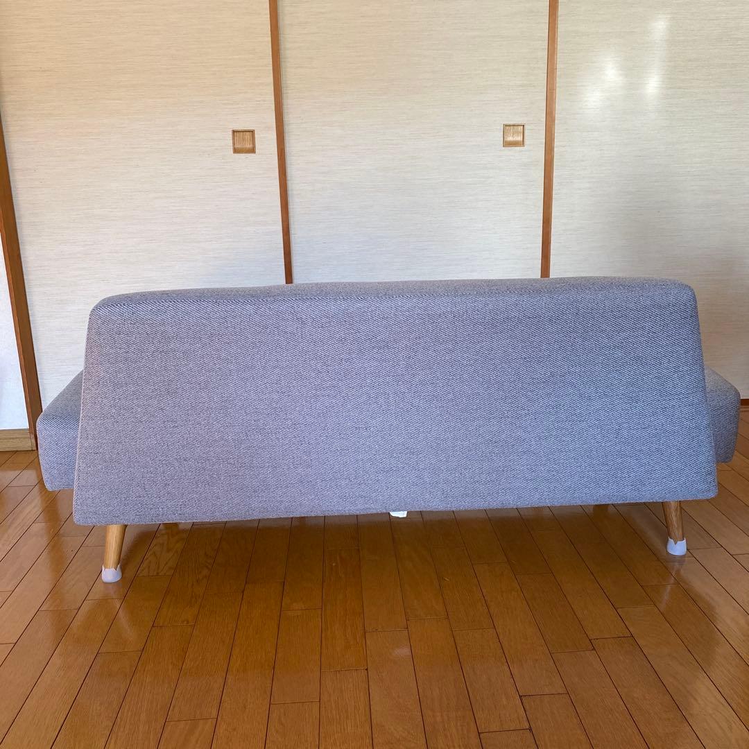 無印良品　［IDEE〕AO SOFA グレーの布製ソファ 2人掛け