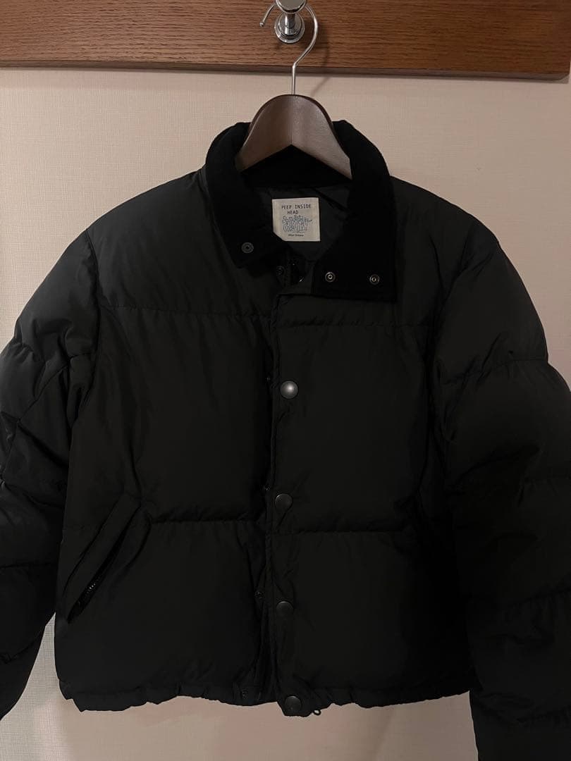 peep inside head ダウンジャケット M ブラック 柴田ひかり