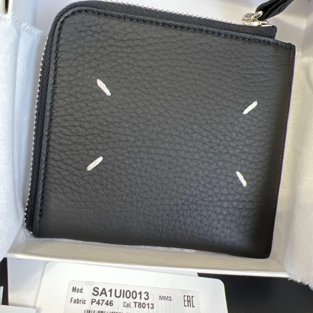 新品★メゾンマルジェラ　４ステッチ　Ｌ字ジップウォレット