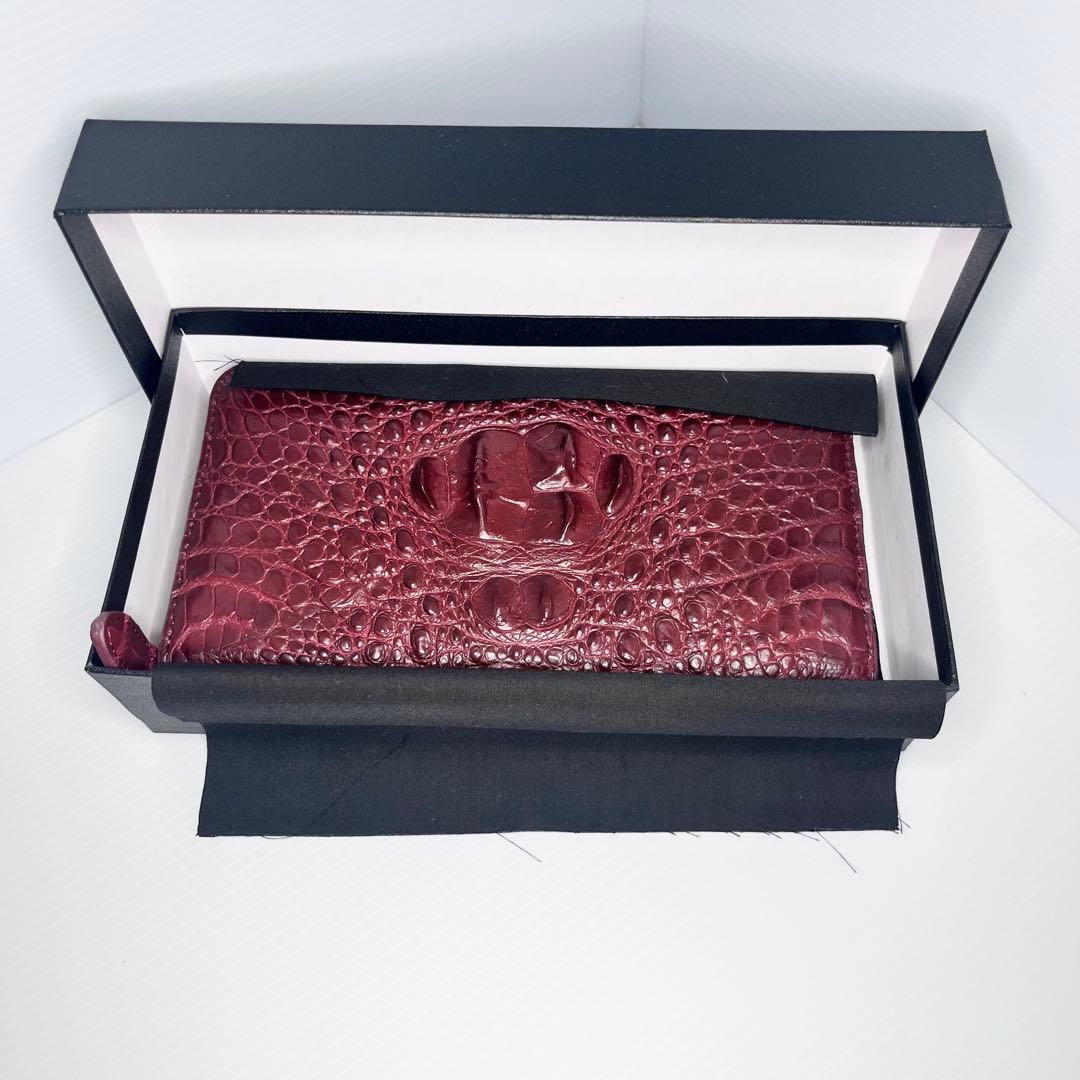 【美品・正規品】新品　長　財布　クロコダイル　鰐　皮　おしゃれ