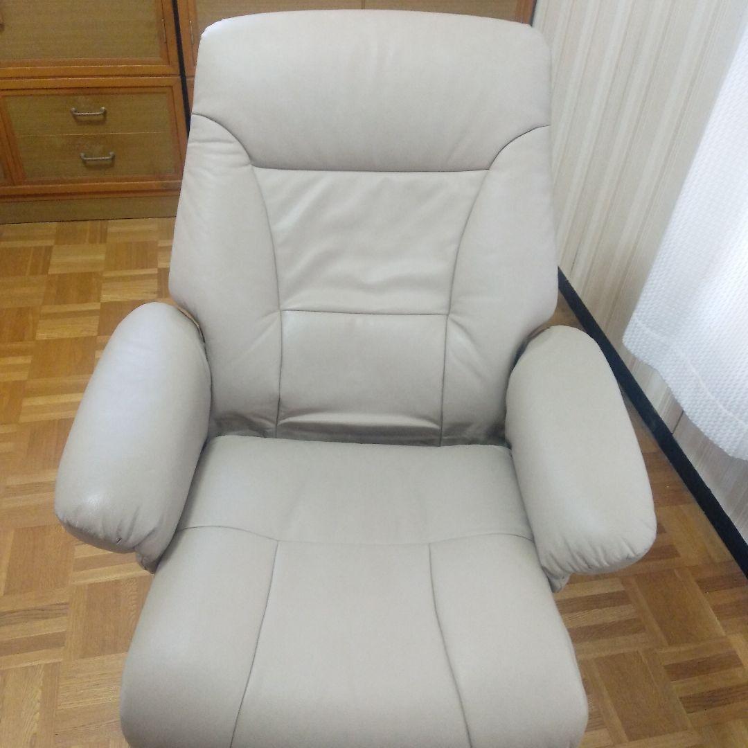 セット販売 ①本体 リクライニングチェアソファ オットマン 引取り可能