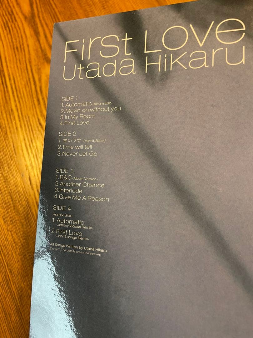 【'99発売 LPレコード重量盤】宇多田ヒカル/First Love