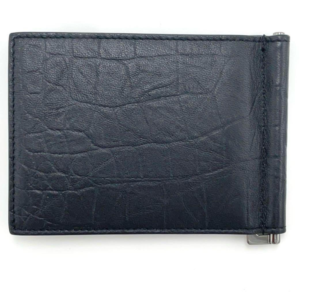 SAINT LAURENT クロコ型押し マネークリップ