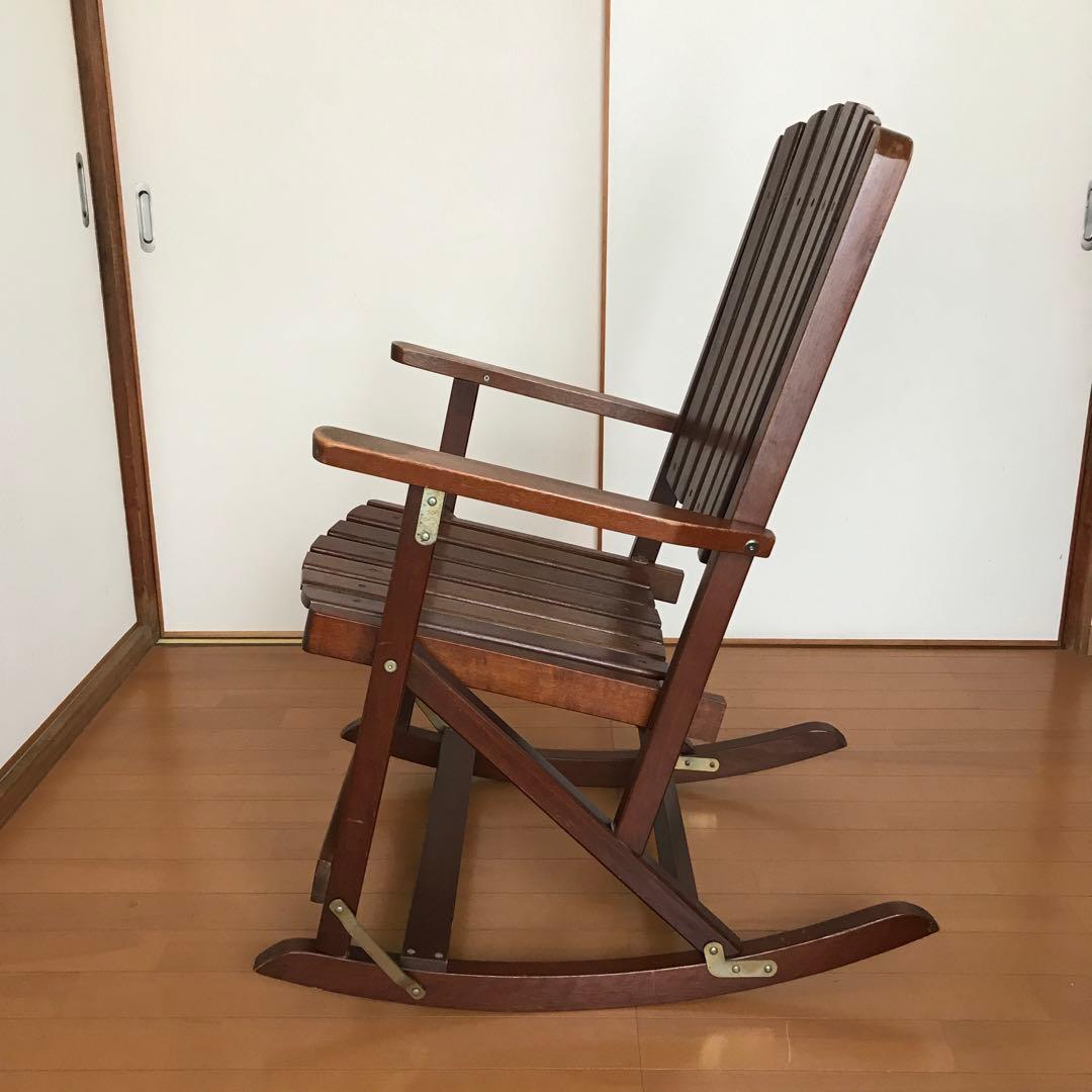木製 折りたたみ式 ロッキングチェア