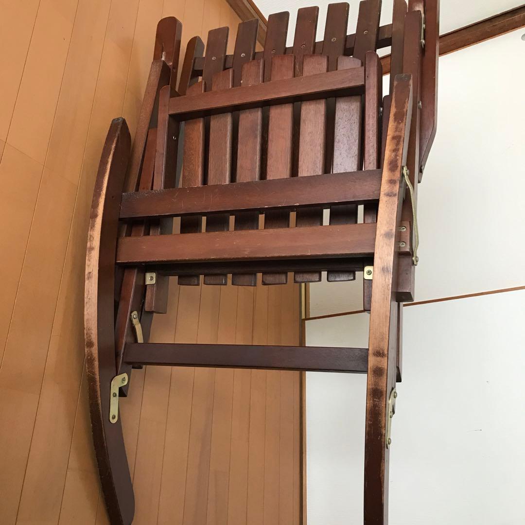 木製 折りたたみ式 ロッキングチェア
