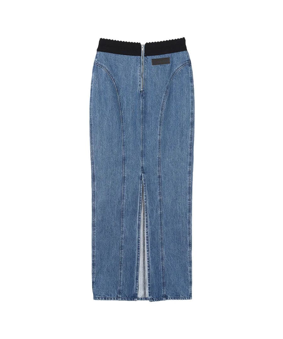 スカート fetico Organic Cotton Denim Long Skirt