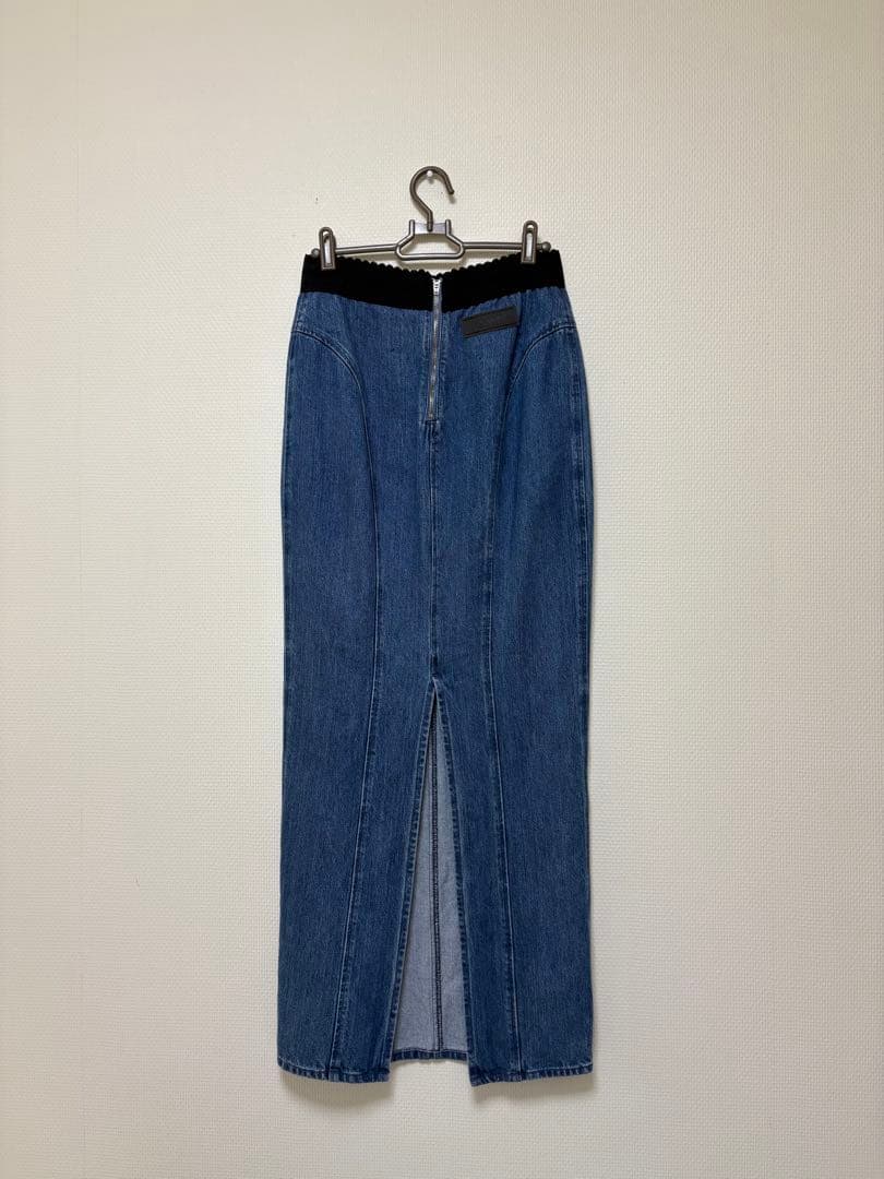 スカート fetico Organic Cotton Denim Long Skirt