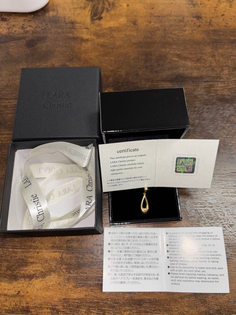 ネックレストップ ドロップ しずく K18 ゴールド 値下げ　13800円