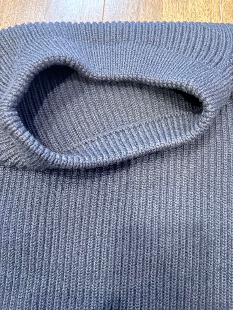アンデルセンアンデルセン 5G クルーネックニット ネイビーブルー L