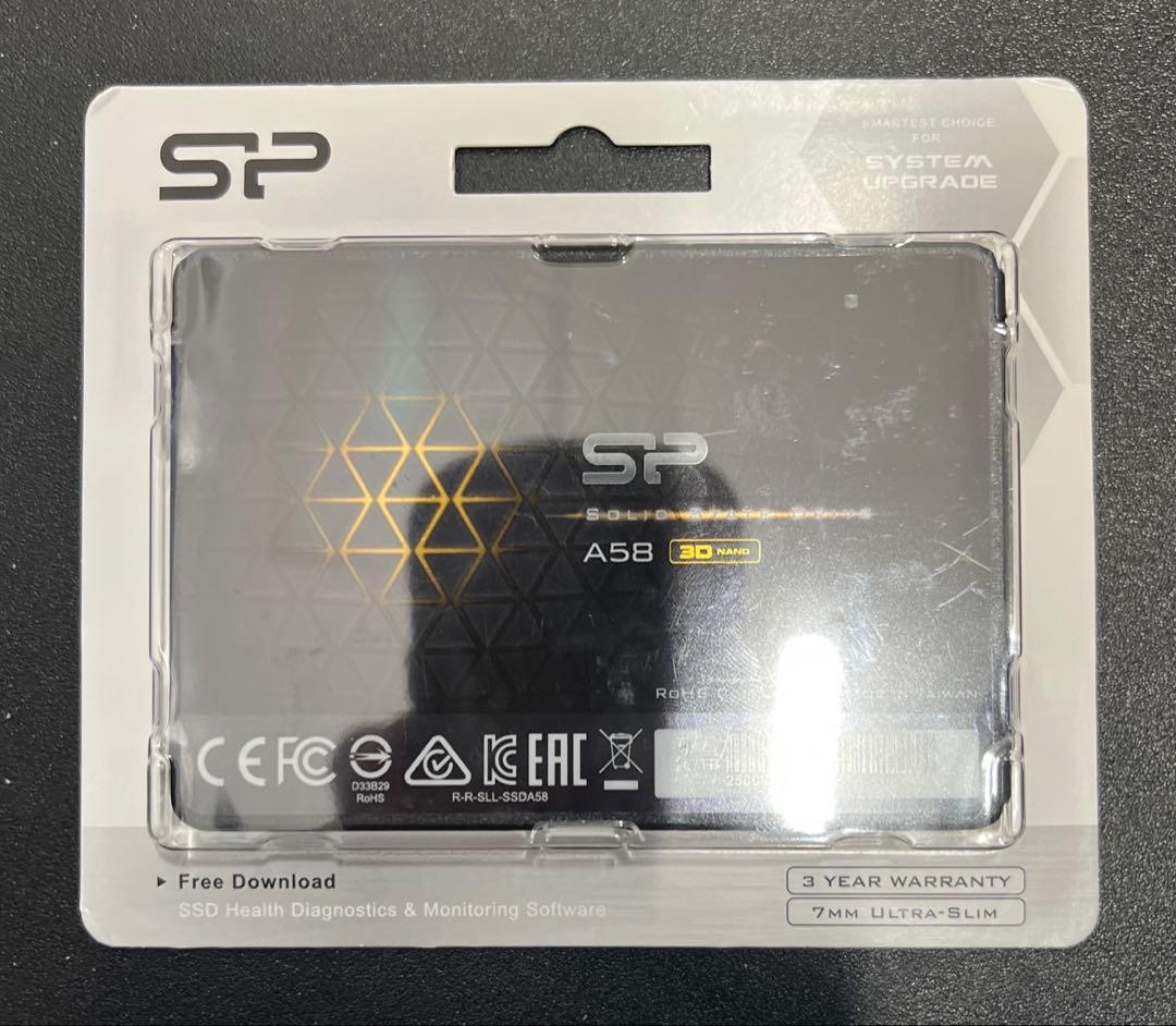 シリコンパワー 1TB SSD SU001TBSS3A58A25CA