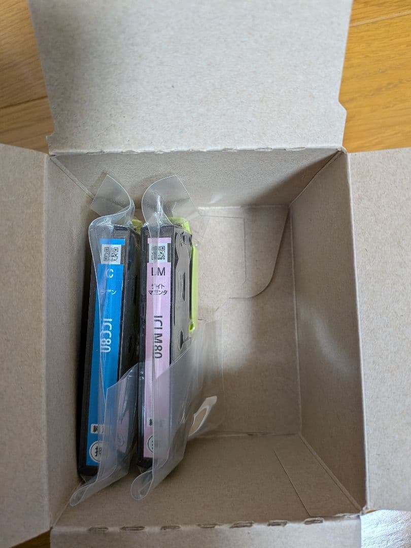 【ジャンク品】EPSONプリンター　EP808AW 　新品純正 インク７本付