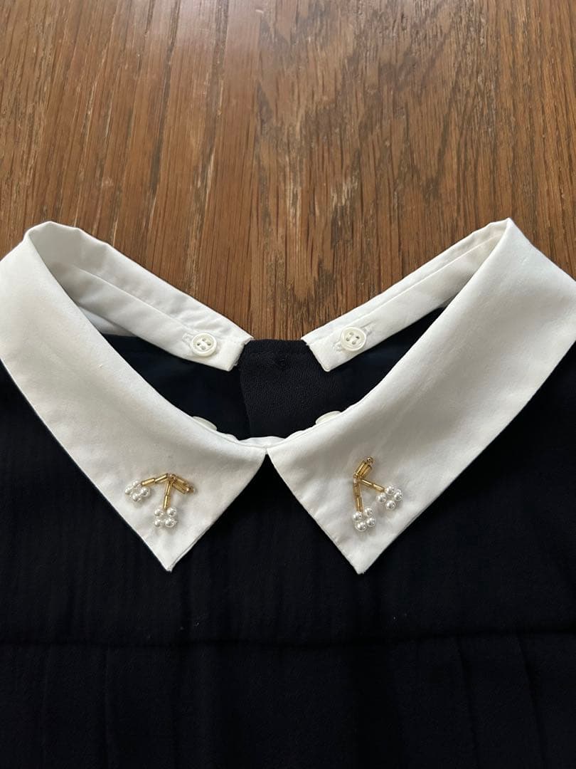 ボンポワン　ワンピース　14A ネイビー