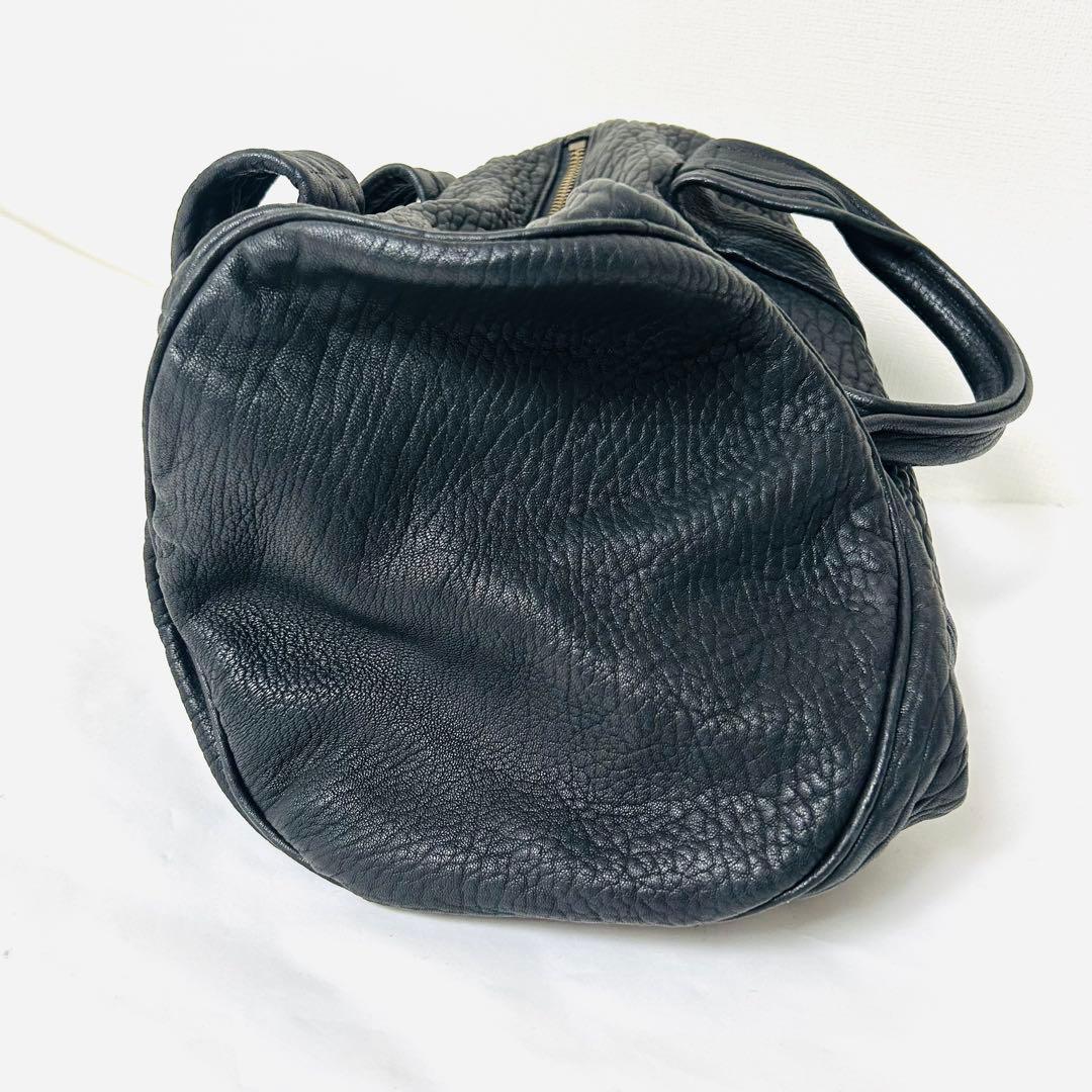 アレキサンダーワン ロッキー シボ革 ボストンバッグ スタッズ