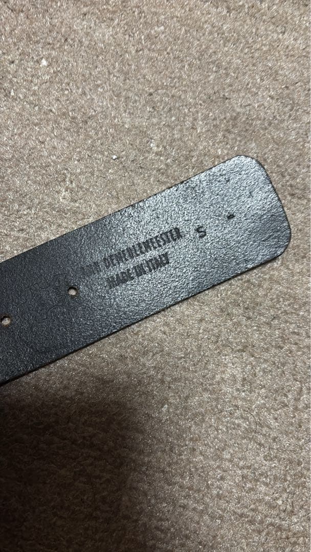 ANN DEMEULEMEESTER ブラック　レザー スタッズ　ベルト