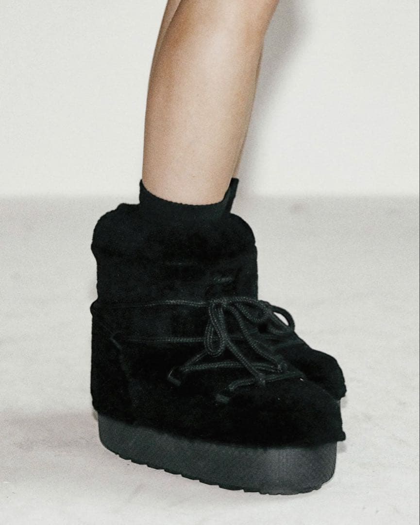 BADBLOOD エスキモブーツショートプラットフォーム - ブラック