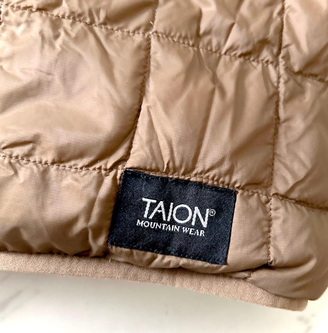 美品 TAION ノーリーズ別注 洗える ボアフードリバーシブルダウン ロング丈