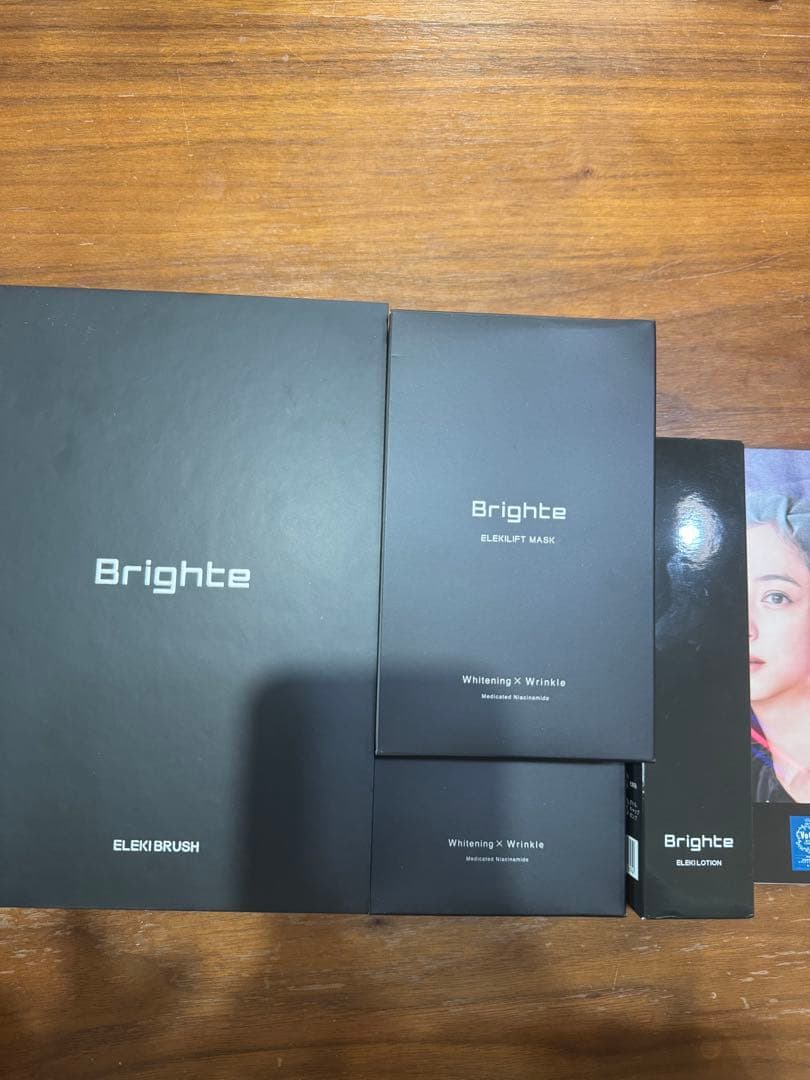 BrighteELEKIBRUSH 美顔器シートマスクエレキローション4点セット