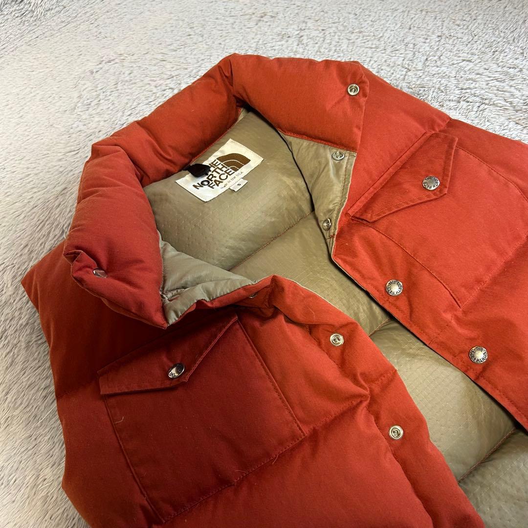 THE NORTH FACE ザノースフェイス　ダウンベスト　アメリカ製　茶タグ