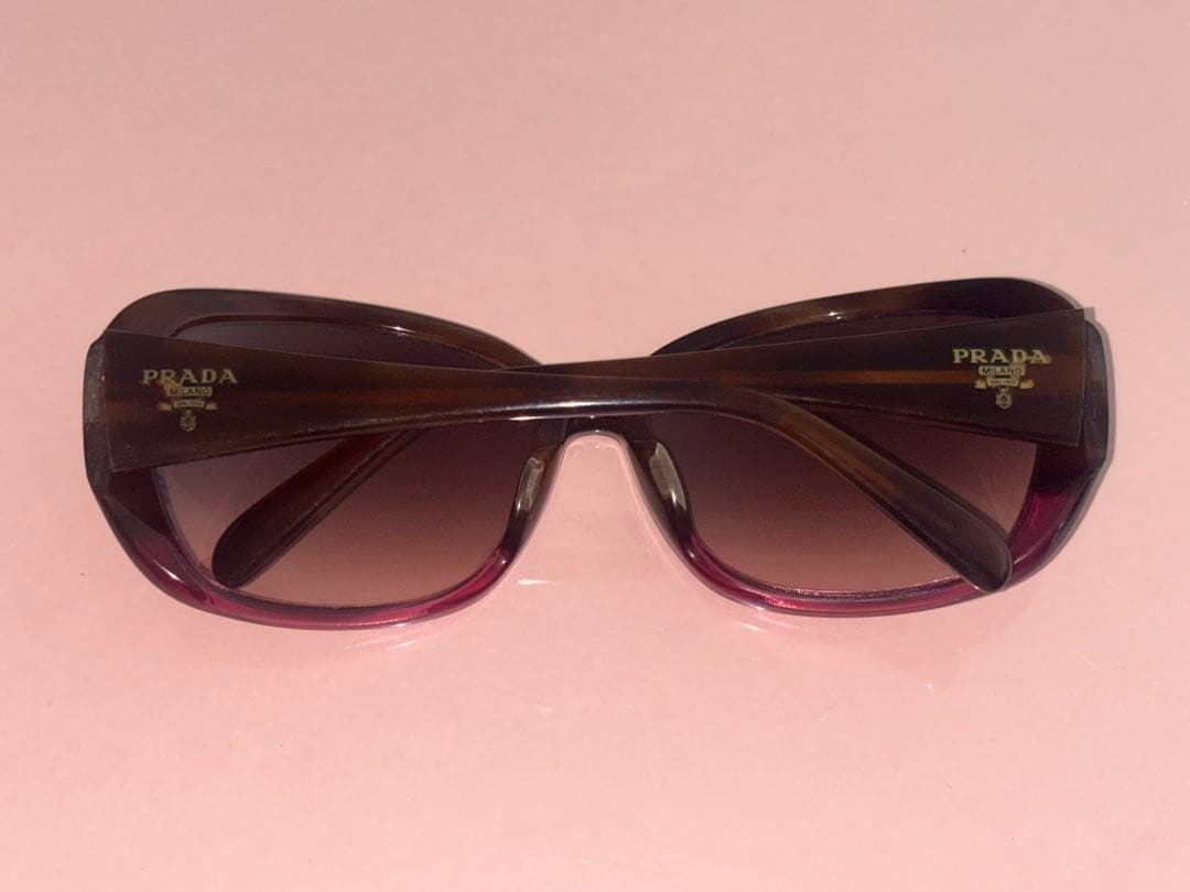 PRADA べっ甲 ピンク ブラウン グラデーションサングラス