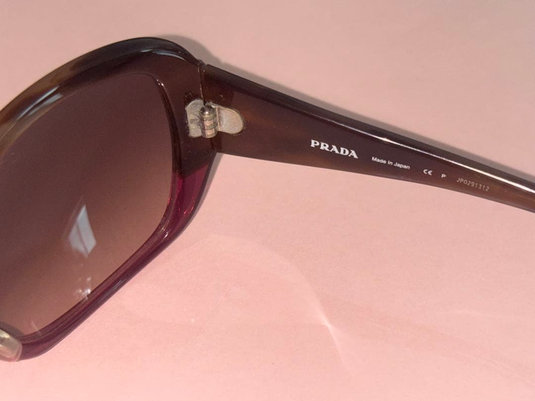 PRADA べっ甲 ピンク ブラウン グラデーションサングラス