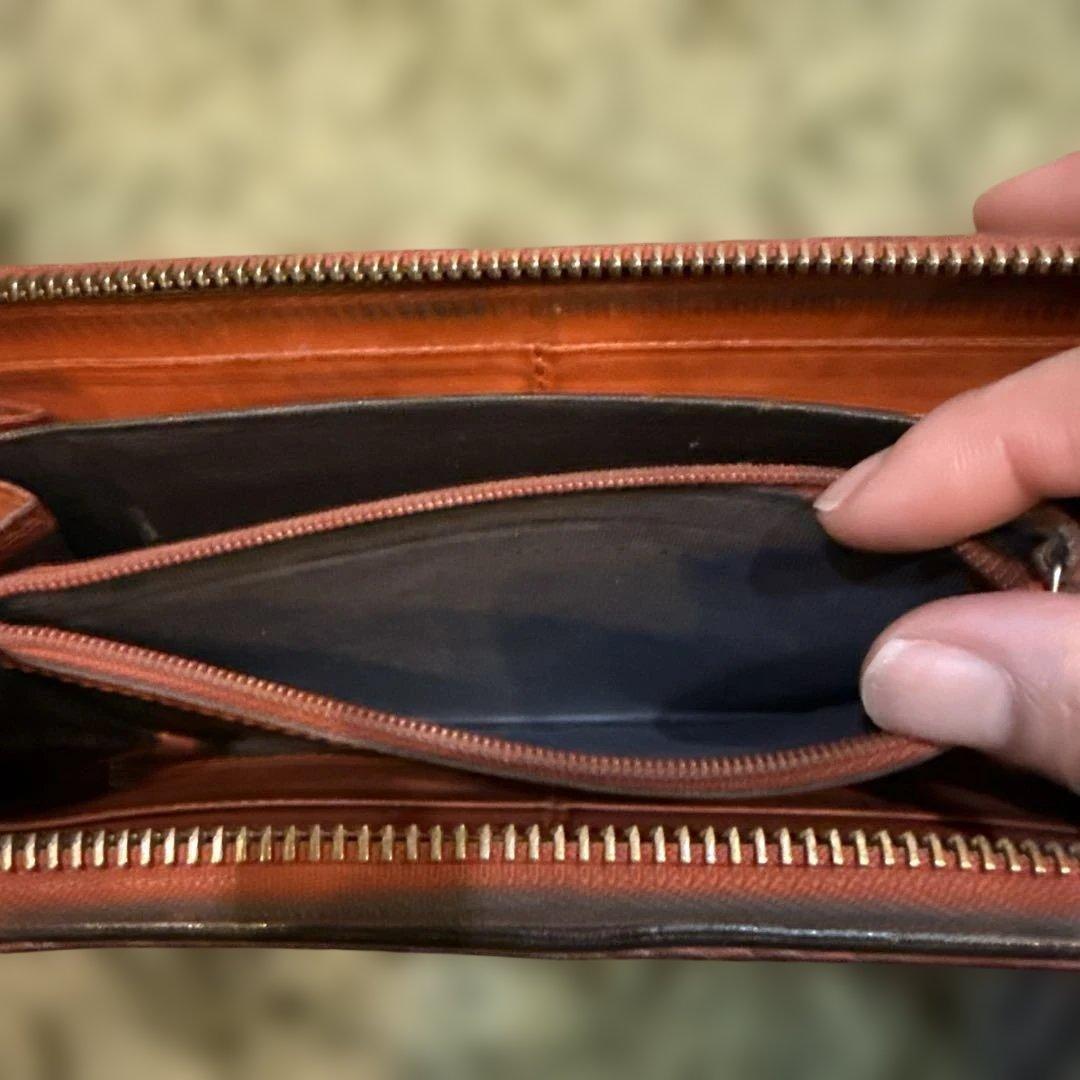 グッチ　長財布　茶色