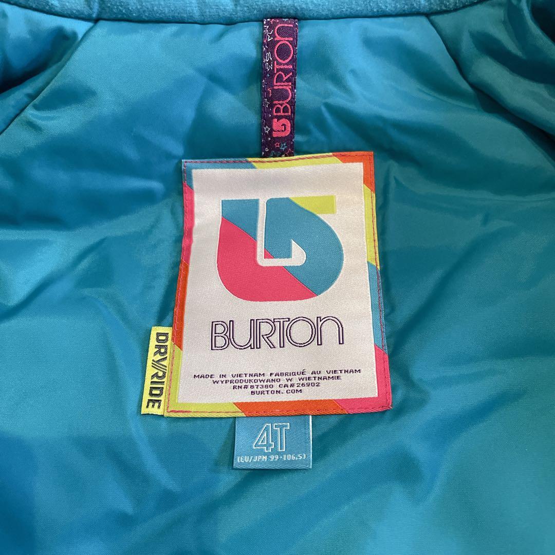 BURTON極美品✨スキーウェア　上下セット　バートン　4T キッズスノーウェア